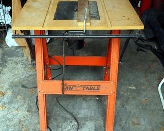 Craftsman Electric Router Model 315.17491 And Hirsh Portable Folding Saw Table