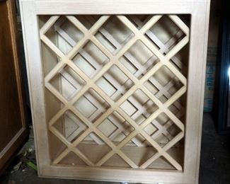 Wood Wine Rack Cabinet Insert, 25.5"x23"x10.25"