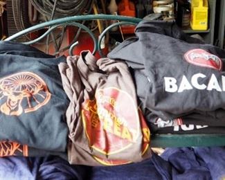 Jagermiester, Kahlua And Bacardi Cotton T-Shirts, Various Sizes, New Old Stock, Approx Qty 17