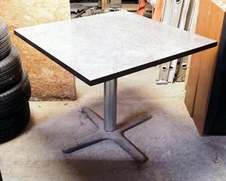 Square Cafe Table With Laminate Top, 28.5"x35"x35"