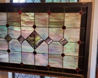 Stained glass window - complete setup and ready for installation