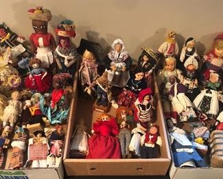 Vintage dolls from around the world