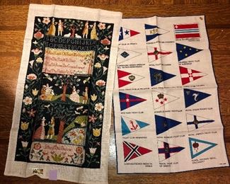 New old stock linen dish towels by KayDee & Kreier - we have more than shown here including Coucke dish cloths from France