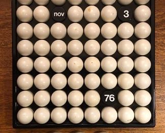 Vintage Euroway bubble calendar, Italy, dated 1972 (14 inches square)