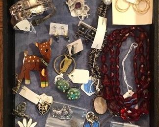 More jewelry: locket bracelet, cherry amber necklace, fun earrings & more
