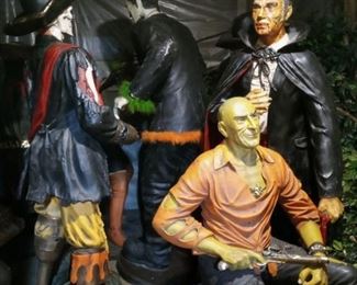 Life Size Frankenstein and friends used in the event Nightmare on Chicago Street.

