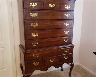 Highboy chest of drawers