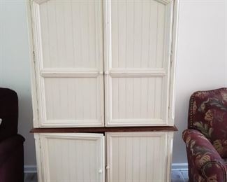 Country Shabby Desk Armoire