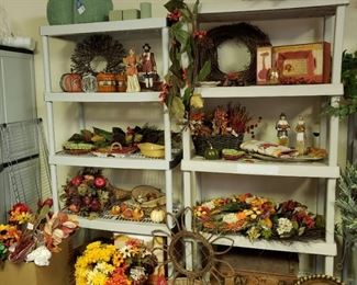 Large Fall Decor and Silk flowers