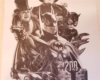 Batman art print by Jonathan Brown signed