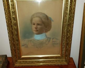 Antique Gilt Framed Portrait