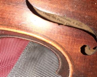 made by Jean Baptiste Vuillaume a Paris - Rue De Croix des Petits Champs - date unknown