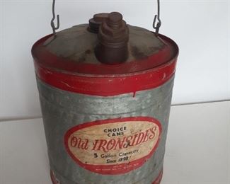 Old Ironsides Antique Gas can
