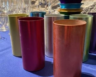 Colorful Metal classes " Fiesta ware"