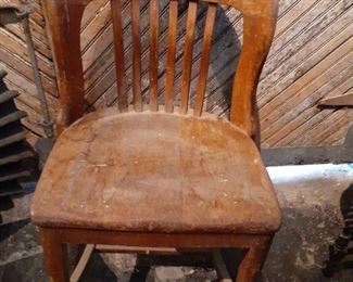 Oak chair - desk to match