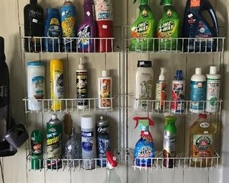 Large variety of cleaning supplies