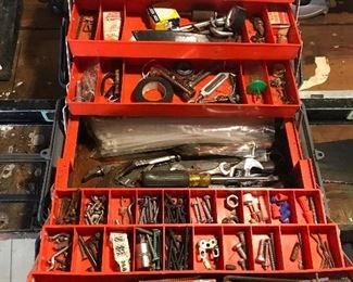 Toolbox full of accessories