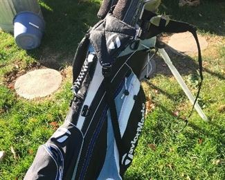 Taylor made golf bag and golf clubs