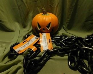 Halloween Chains (2 strands) & Jack''O-Lantern