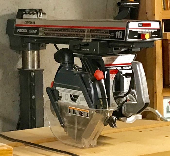 Sears Craftsman 10" Radial Arm Saw w Ops manual-great shape-working all the way