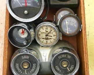 Vintage Auto Dash gauges/Clocks 1940s....70s