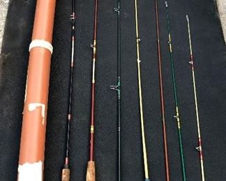Antique/Vintage Cork Fishing poles & extensions