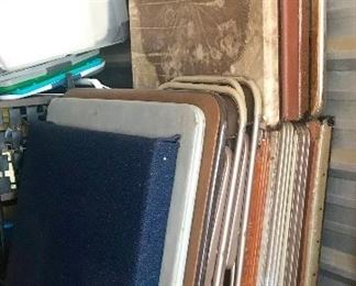 12 Various folding /card Tables