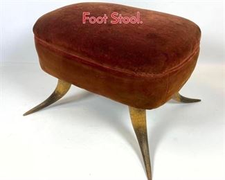 Lot 1067 Antique Steer Horn Foot Stool. 