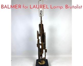 Lot 1073 In the Style of HARRY BALMER for LAUREL Lamp. Brutalist