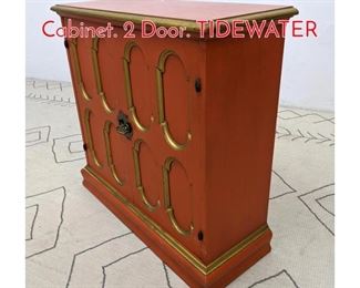 Lot 1074 Dorothy Draper Style Server Cabinet. 2 Door. TIDEWATER 