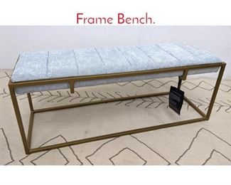 Lot 1086 TOMMY HILFIGER Metal Frame Bench. 