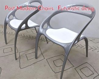 Lot 1099 BERNHARDT DESIGNS Post Modern Chairs. Futuristic desig