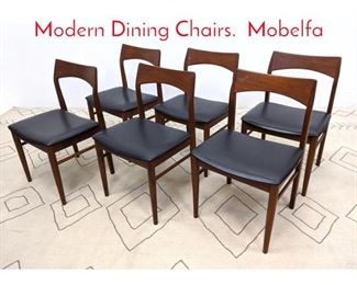 Lot 1105 Set 6 VEJLE STOLE Danish Modern Dining Chairs. Mobelfa