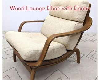 Lot 1107 Mid Century Modern Molded Wood Lounge Chair with Contin