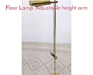 Lot 1118 KOCH LOWY Brass OMI Floor Lamp. Adjustable height arm