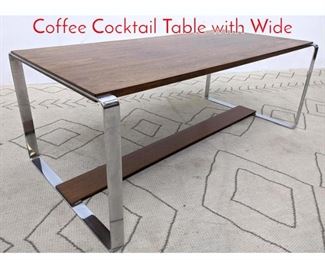 Lot 1124 NORWAY Modern Rosewood Coffee Cocktail Table with Wide