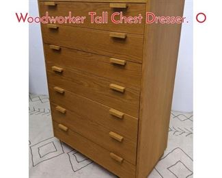 Lot 1131 CHARLES WEBB Designer Woodworker Tall Chest Dresser. O