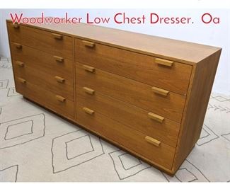 Lot 1132 CHARLES WEBB Designer Woodworker Low Chest Dresser. Oa