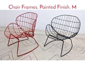 Lot 1134 Steel Wire Frame Lounge Chair Frames. Painted Finish. M