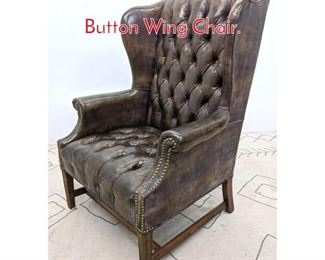 Lot 1144 Chesterfield Style Tufted Button Wing Chair.