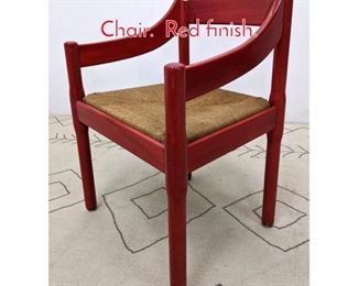 Lot 1152 Vico Magistretti Carimate Chair. Red finish.