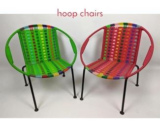 Lot 1452 Shelf Lot Pair of Miniature hoop chairs