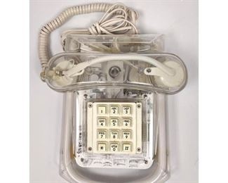 Lot 1484 Light up Lucite Telephone