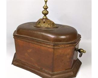 Lot 1494 Copper chest with shell accent