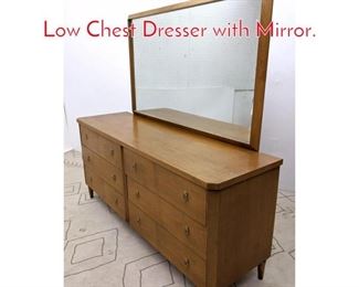 Lot 1168 T.H. ROBSJOHN GIBBINGS. Low Chest Dresser with Mirror.