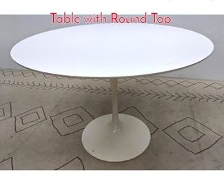 Lot 1222 Knoll Laminate Top Dining Table with Round Top.