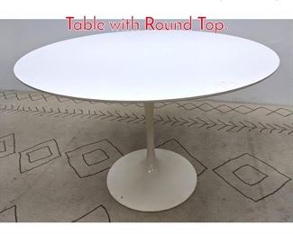 Lot 1222 Knoll Laminate Top Dining Table with Round Top. 