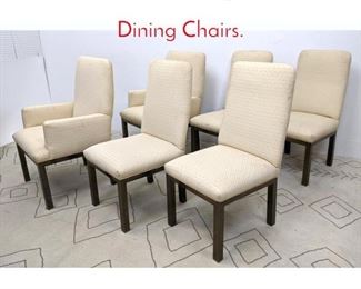 Lot 1234 Mastercraft Style Brass Base Dining Chairs.