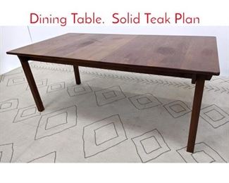 Lot 1235 KURT OSTERVIG Solid Teak Dining Table. Solid Teak Plan