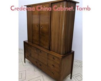 Lot 1240 Drexel Counterpoint 2 Part Credenza China Cabinet. Tamb